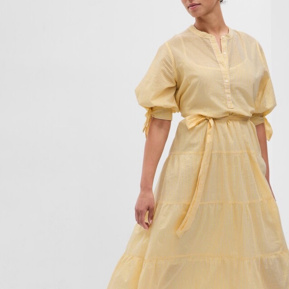 GAP Striped Midi Dress